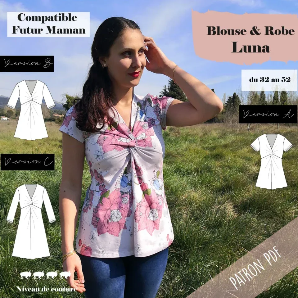 Photo du patron Robe et Blouse Luna cousu · vue 1 sur 8