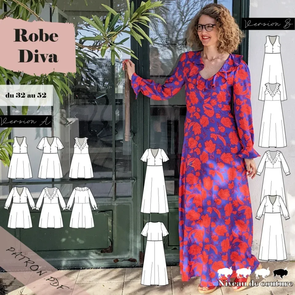 Photo du patron Robe Diva cousu · vue 1 sur 8