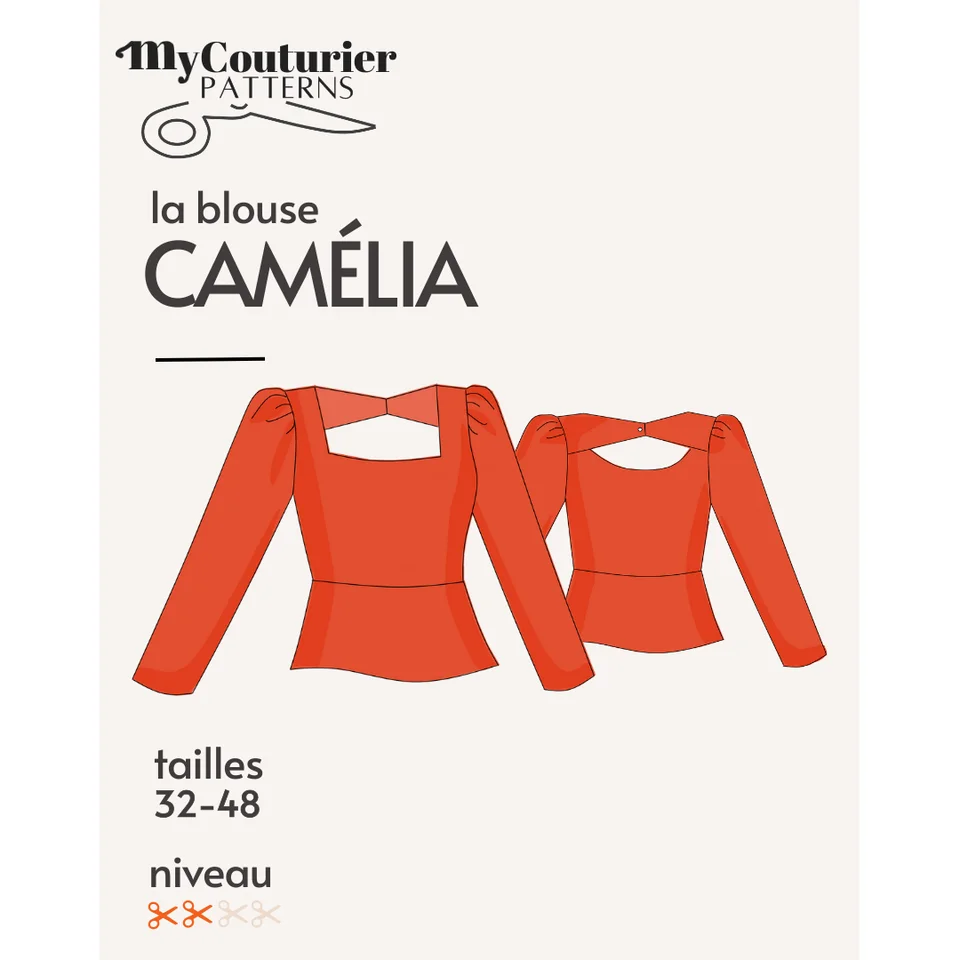 Photo du patron Le patron Camélia cousu · vue 1 sur 1