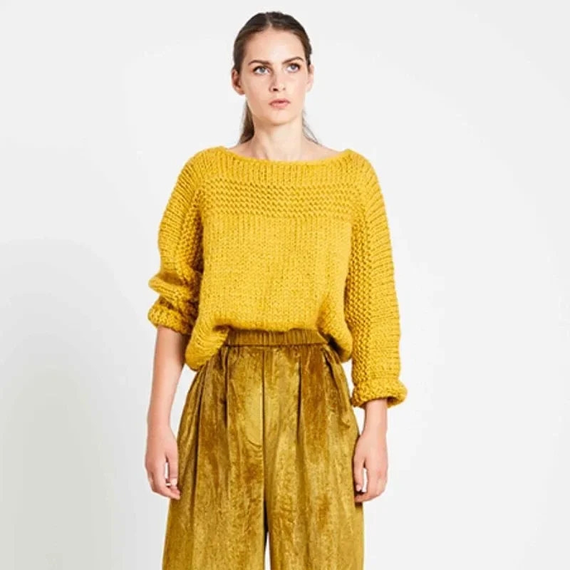 Photo du patron Tara Jumper Ribbed Knitting Pattern cousu · vue 1 sur 4