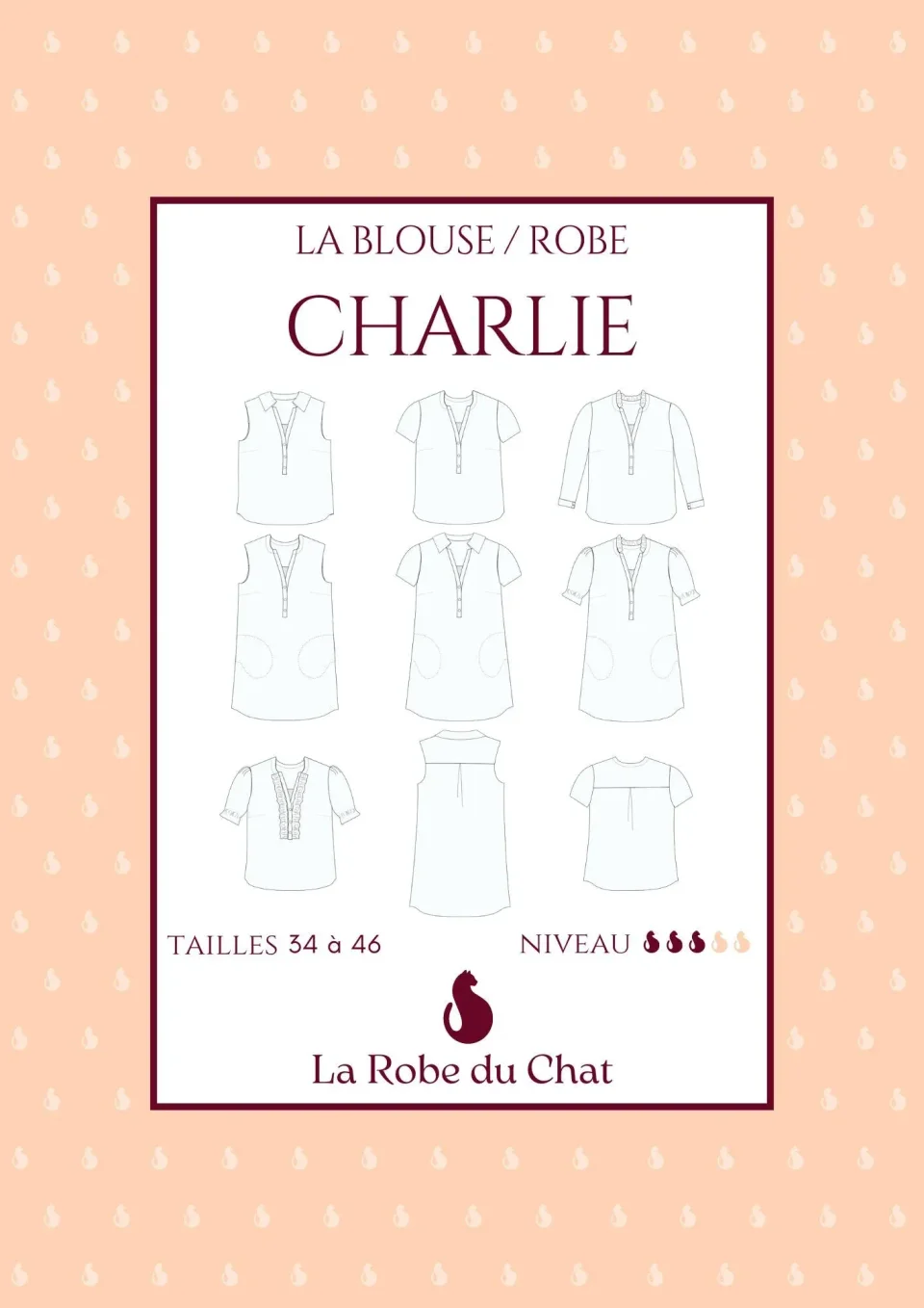 Photo du patron Charlie - Patron Et Tuto Robe Chemise Et Blouse (Patron Complet Avec Options) cousu · vue 1 sur 7
