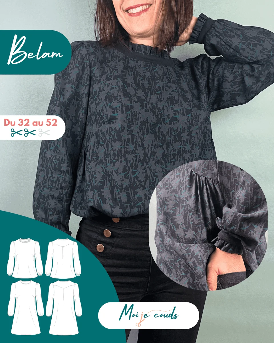 Photo du patron La Blouse ou Robe Belam cousu · vue 1 sur 8