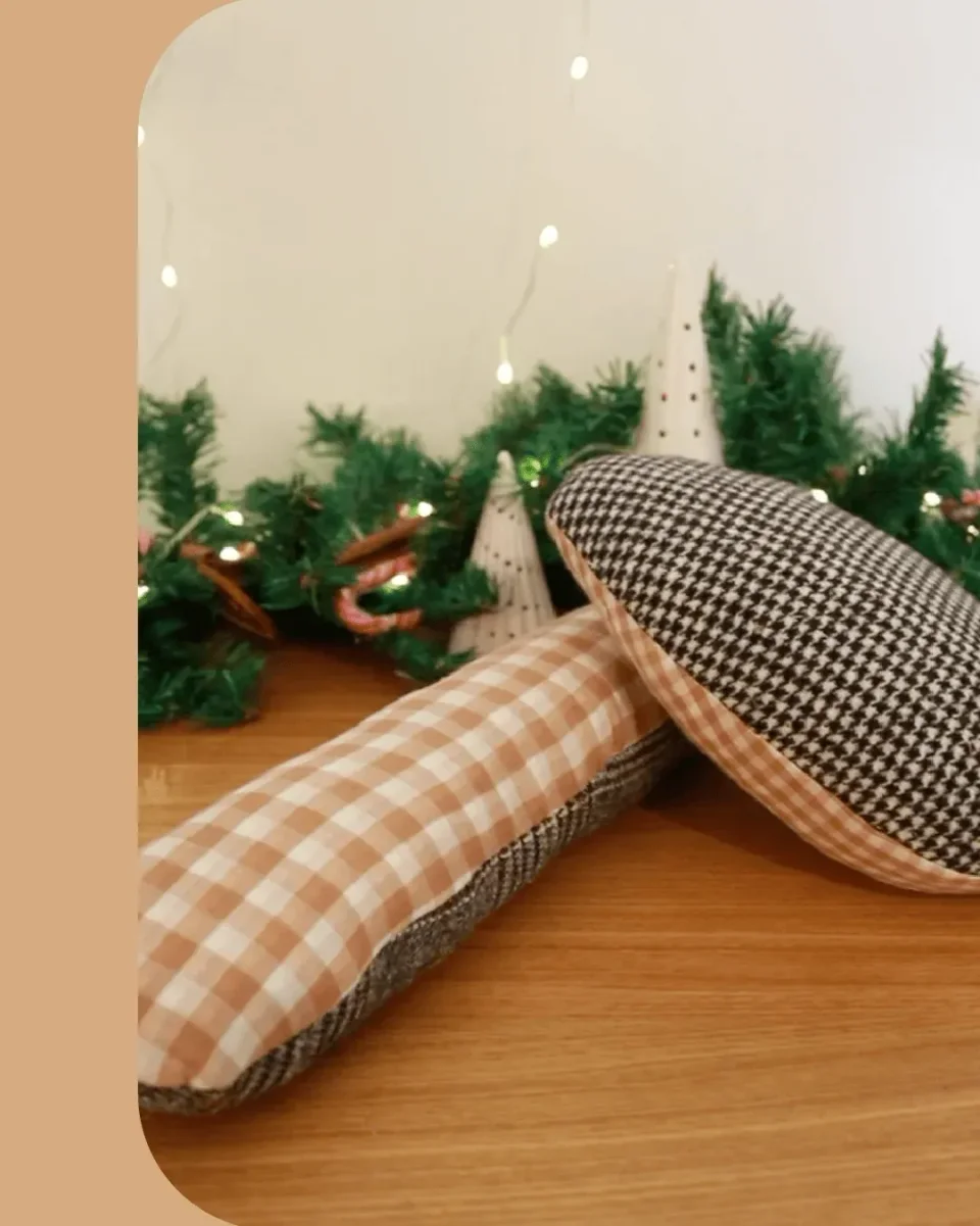 Photo du patron Coussin tailleur cousu · vue 1 sur 2