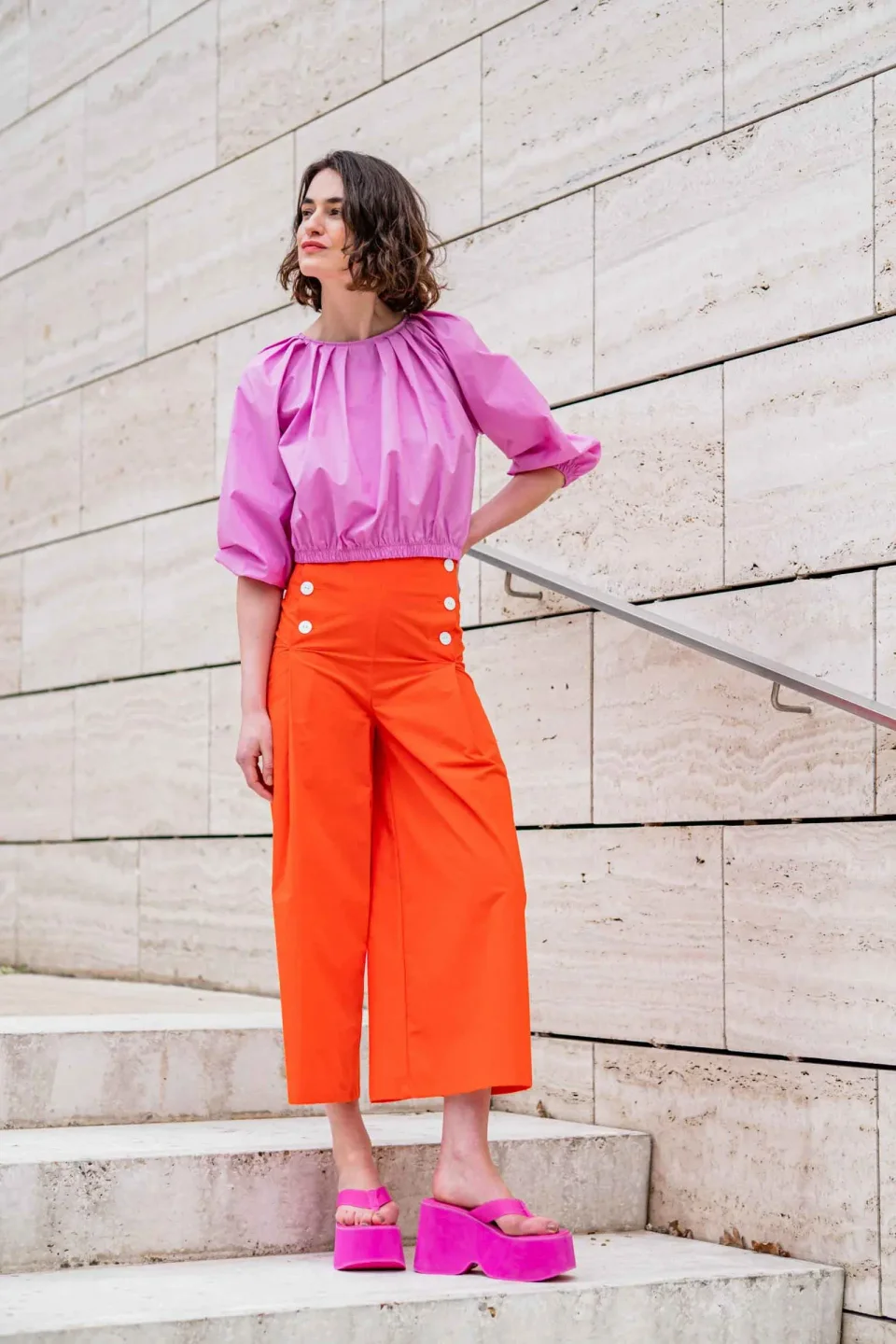 Photo du patron Selah Trousers Sewing Pattern cousu · vue 1 sur 3