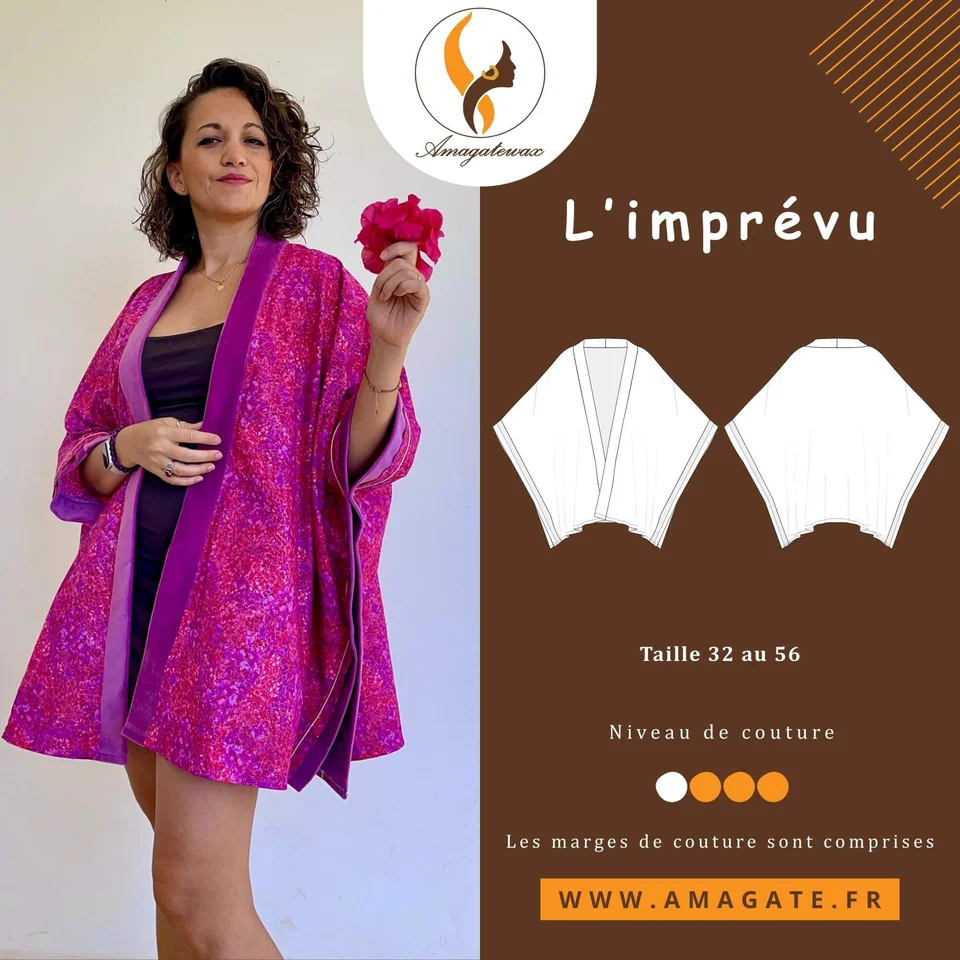 Photo du patron Patron de couture - Poncho cousu · vue 1 sur 8