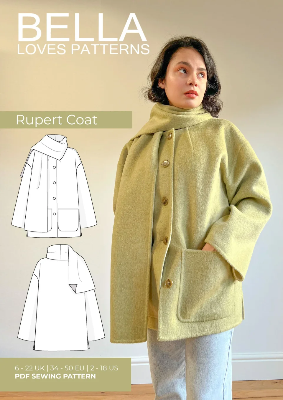 Photo du patron RUPERT DOUBLE-FACED COAT cousu · vue 1 sur 8