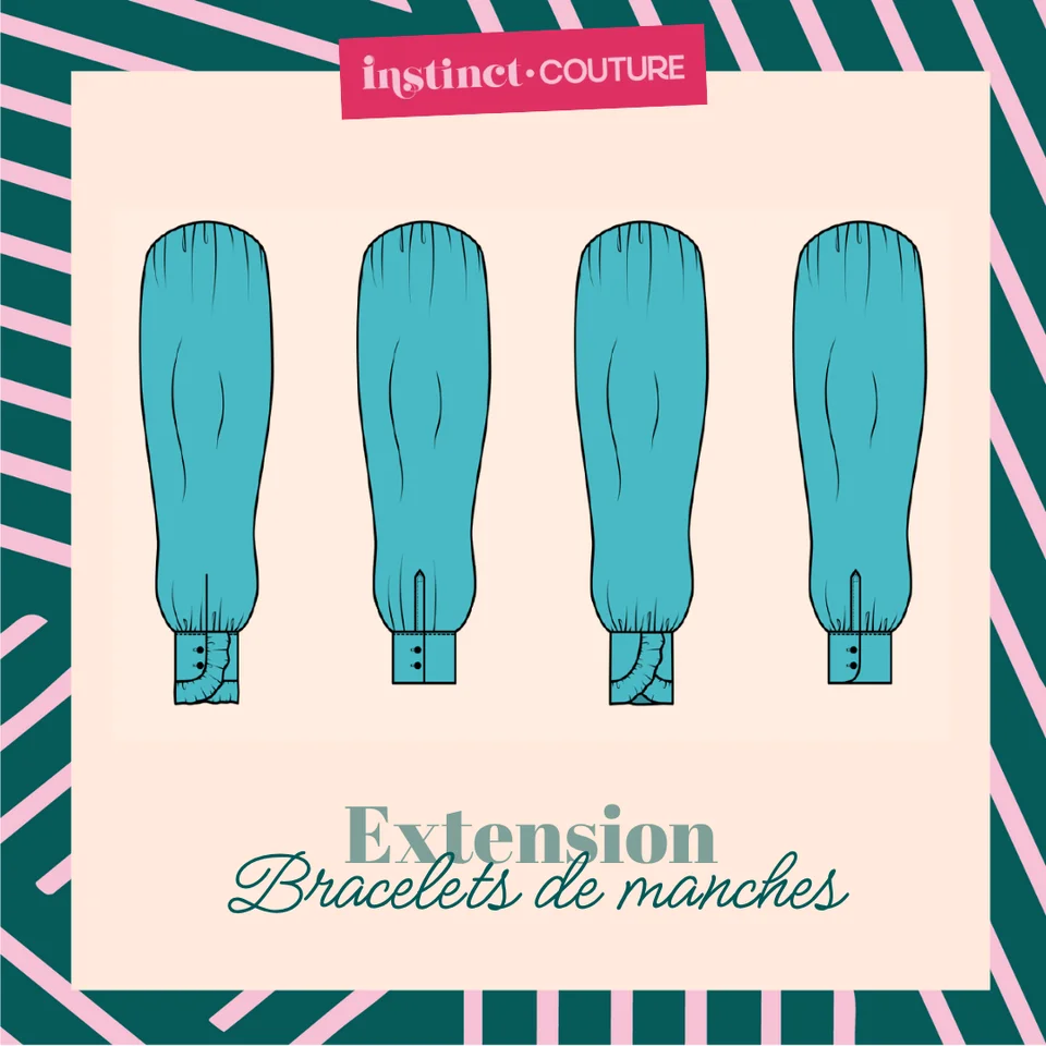 Photo du patron Extension bracelets de manches cousu · vue 1 sur 8