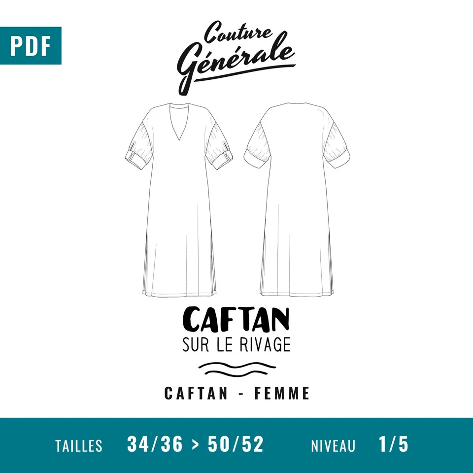 Photo du patron Robe – Caftan sur le rivage cousu · vue 1 sur 8