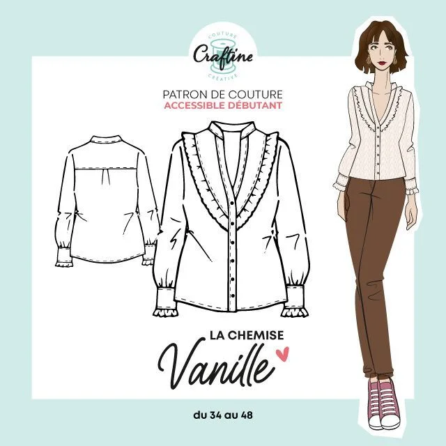 Photo du patron Chemise Vanille cousu · vue 1 sur 1