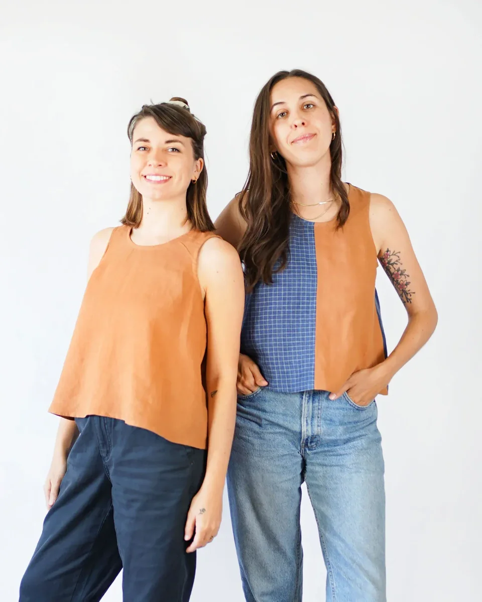 Photo du patron Peplum Split Tank cousu · vue 1 sur 8