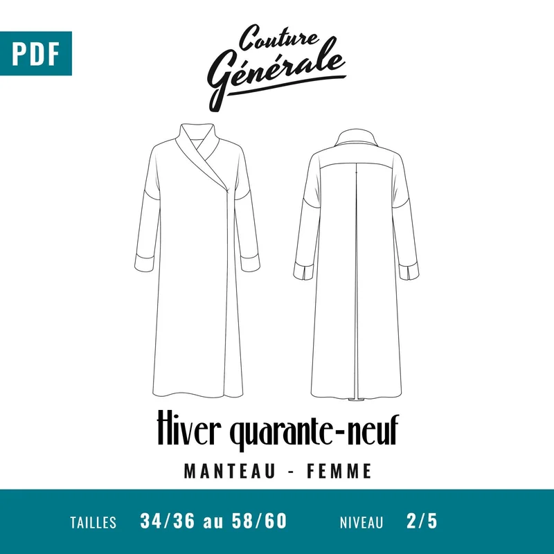 Patron Manteau - Hiver quarante-neuf · Couture Générale