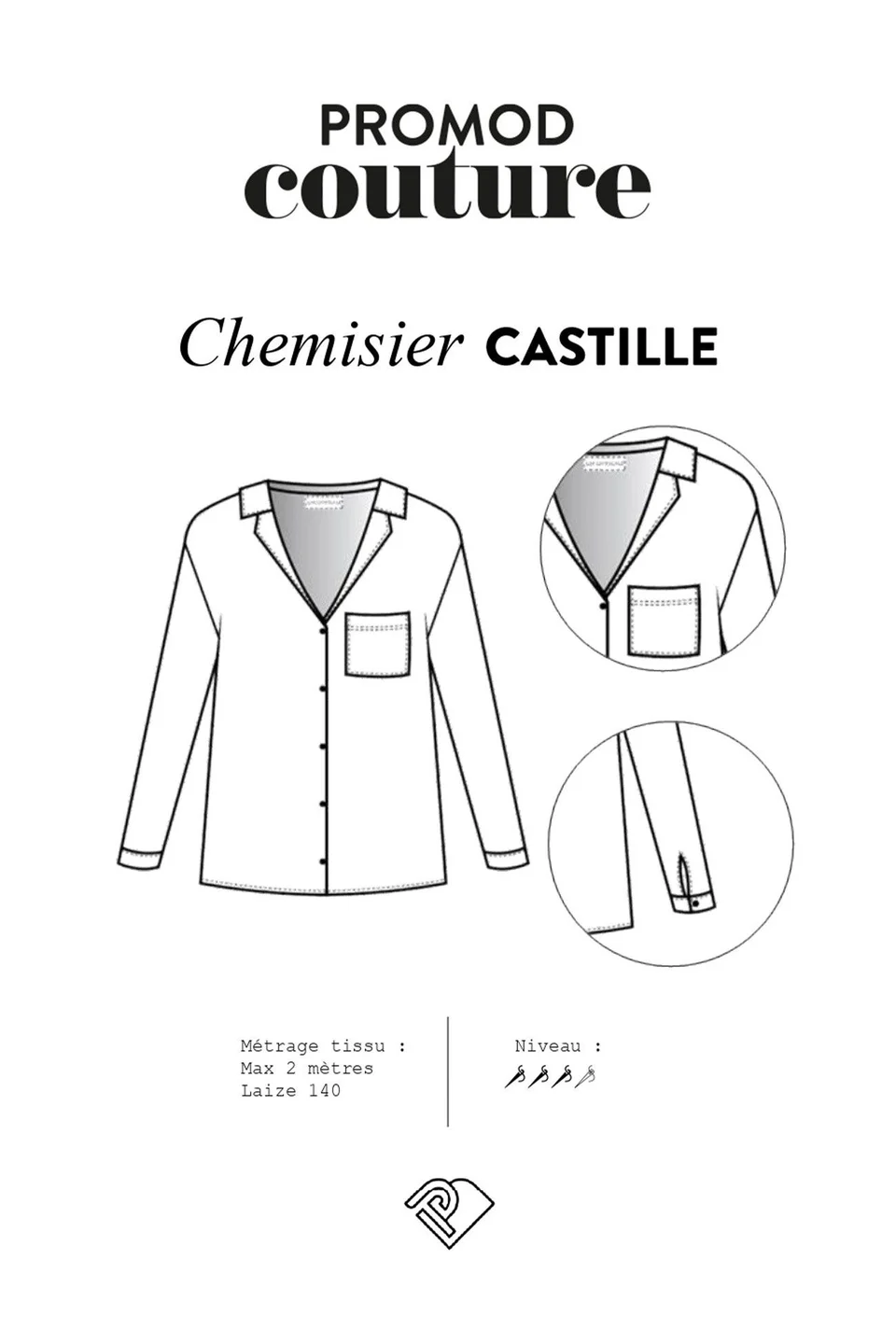 Photo du patron Chemisier Castille cousu · vue 1 sur 1