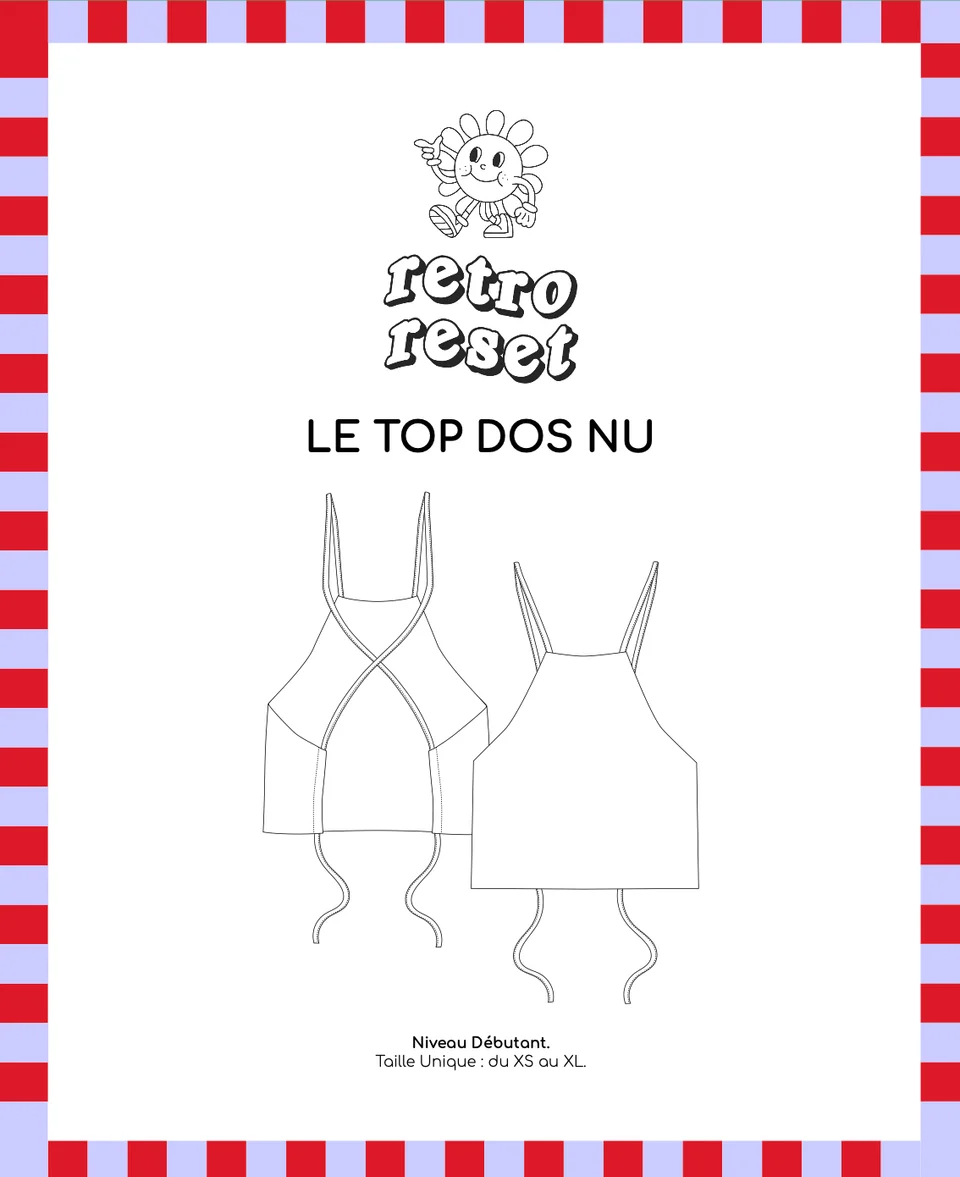 Photo du patron Top dos nu cousu · vue 1 sur 8