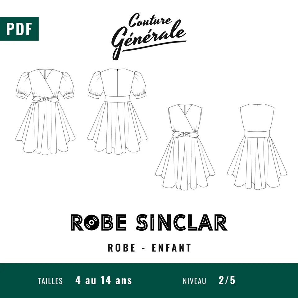 Photo du patron Robe – Robe Sinclar enfant cousu · vue 1 sur 8
