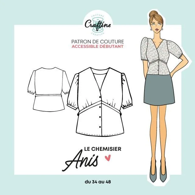 Photo du patron Chemisier Anis cousu · vue 1 sur 1