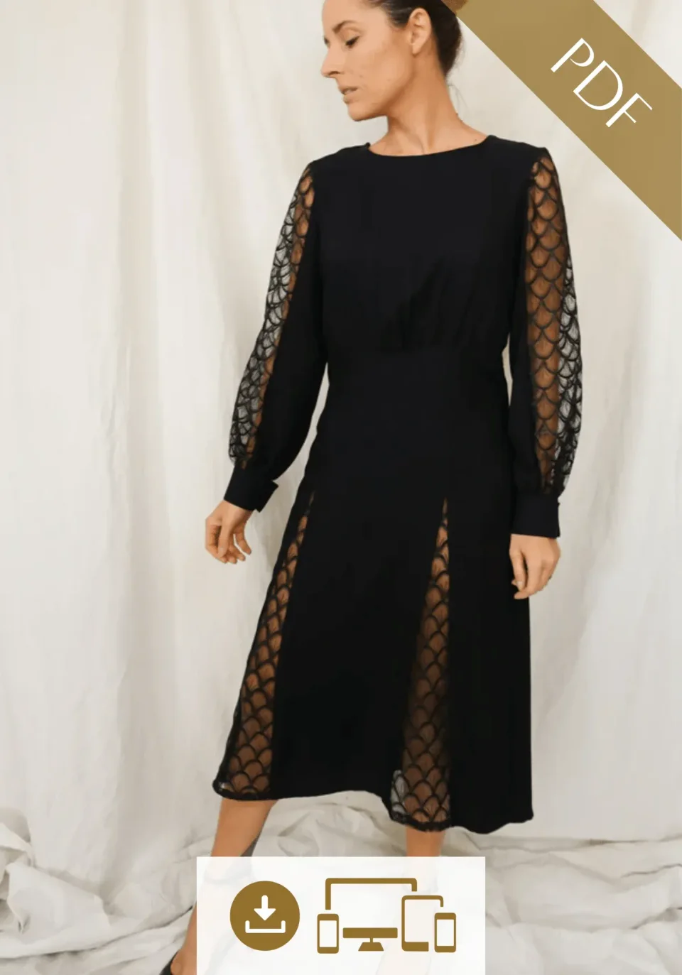 Photo du patron Robe longue Sonia cousu · vue 1 sur 8