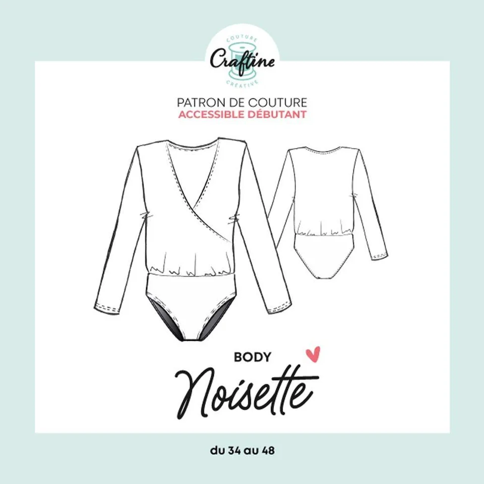 Photo du patron Body Noisette cousu · vue 1 sur 1