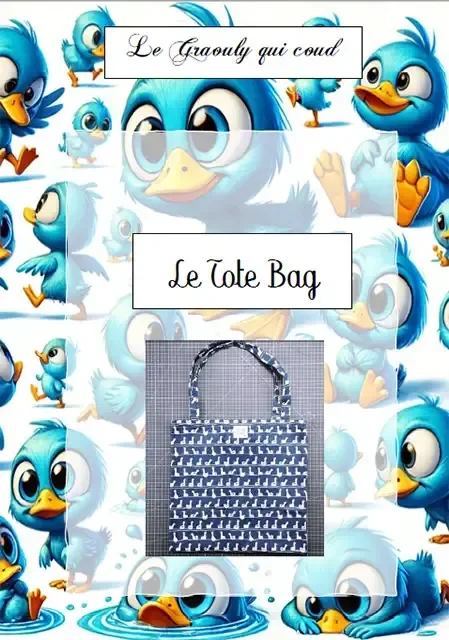 Photo du patron Tote bag avec pochette cousu · vue 1 sur 4