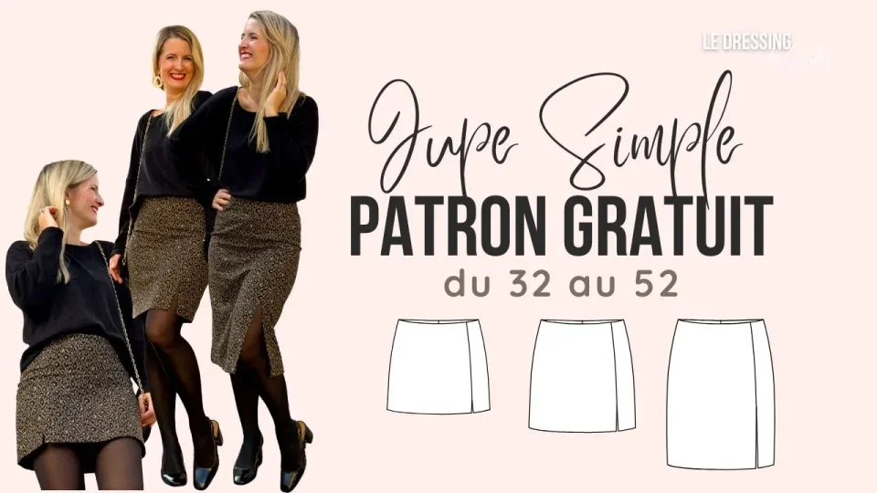 Photo du patron JUPE SIMPLE cousu · vue 1 sur 2