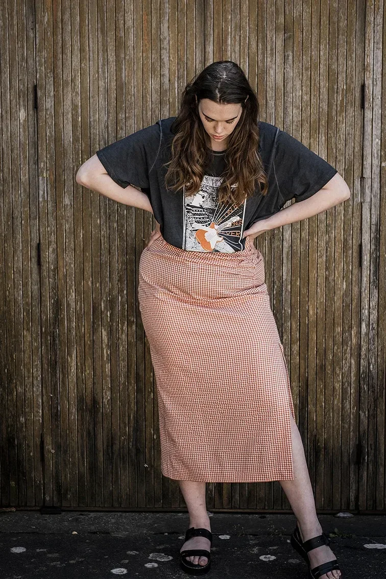 Photo du patron Ezra Skirt Sewing Pattern cousu · vue 1 sur 4