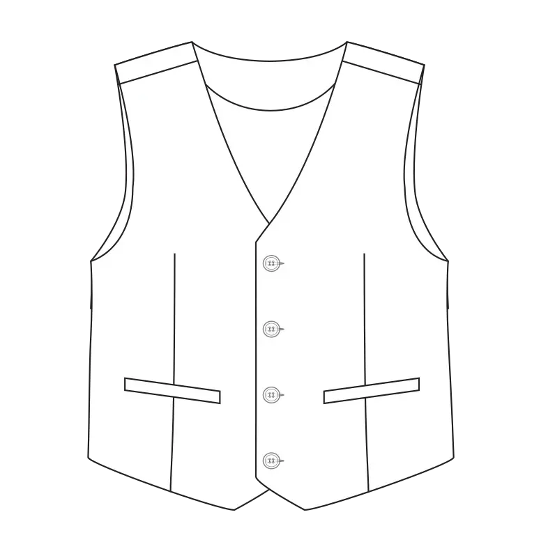 Photo du patron Patron veston / gilet de cérémonie enfant cousu · vue 1 sur 3