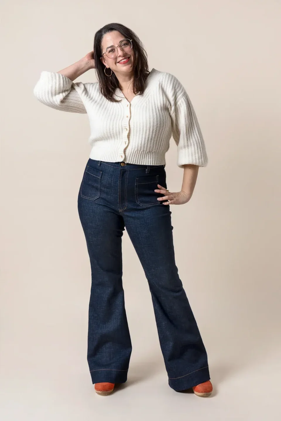 Photo du patron Jude Flare Jeans cousu · vue 1 sur 8