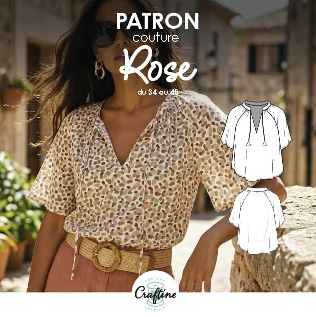 Photo du patron Blouse Rose cousu · vue 1 sur 1
