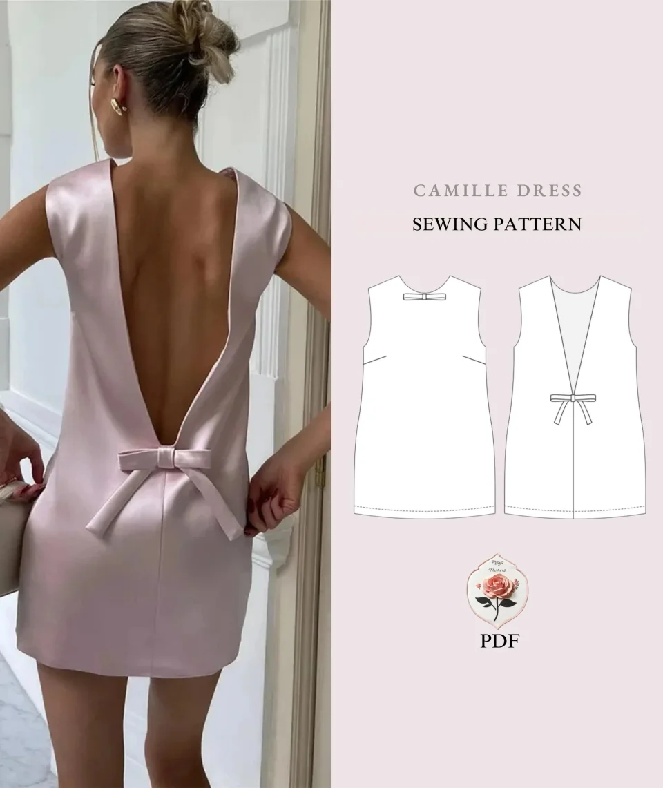 Photo du patron Coquette Mini Dress Pattern cousu · vue 1 sur 8