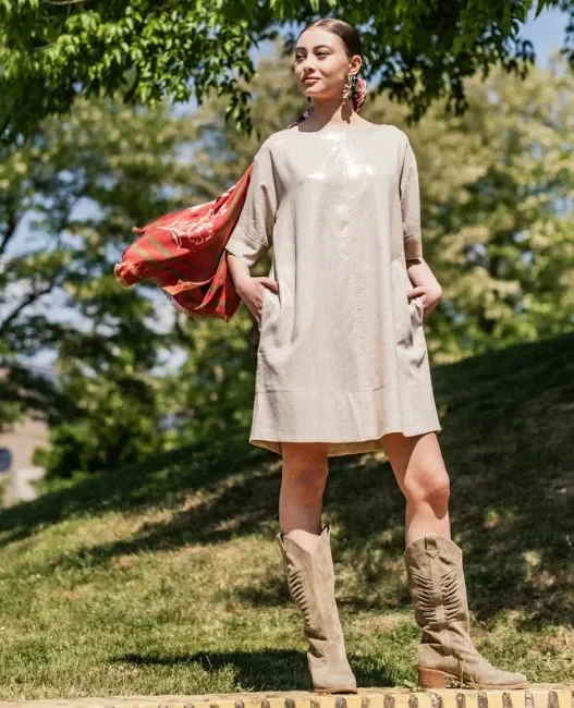 Photo du patron Mirri Dress Sewing Pattern cousu · vue 1 sur 7