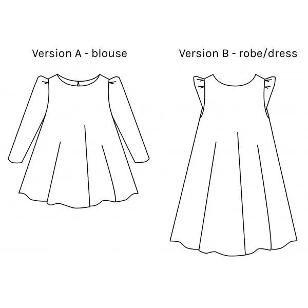 Photo du patron ROBE/BLOUSE YZE cousu · vue 1 sur 8