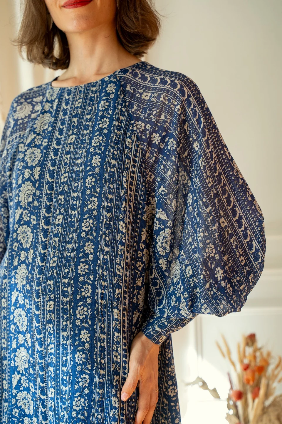 Photo du patron Sylvie, la blouse raglan cousu · vue 1 sur 1