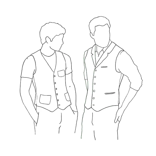 Photo du patron Gilet <b>le Dandy</b> cousu · vue 1 sur 5