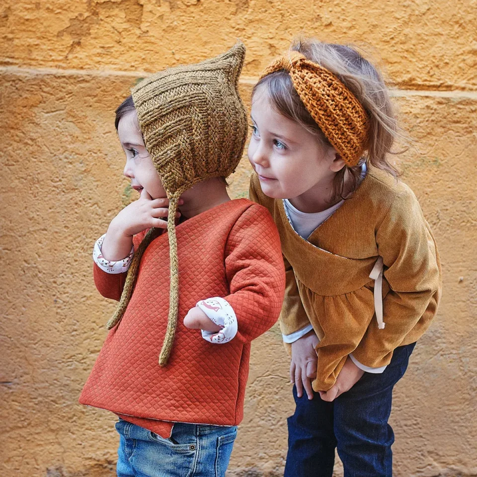 Photo du patron Gilet et robe bébé Dublin cousu · vue 1 sur 8