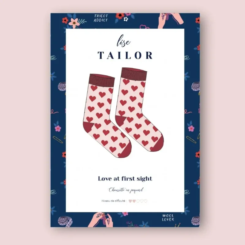Patron Chaussettes Love at first sight · Lise Tailor