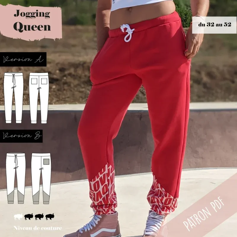 Patron Jogging Queen 32 au 52 · Super Bison
