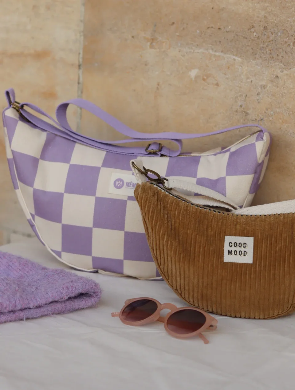 Photo du patron Sac demi lune COMETE cousu · vue 1 sur 8