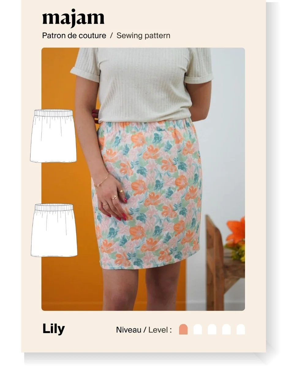 Photo du patron Jupe courte – Lily cousu · vue 1 sur 3