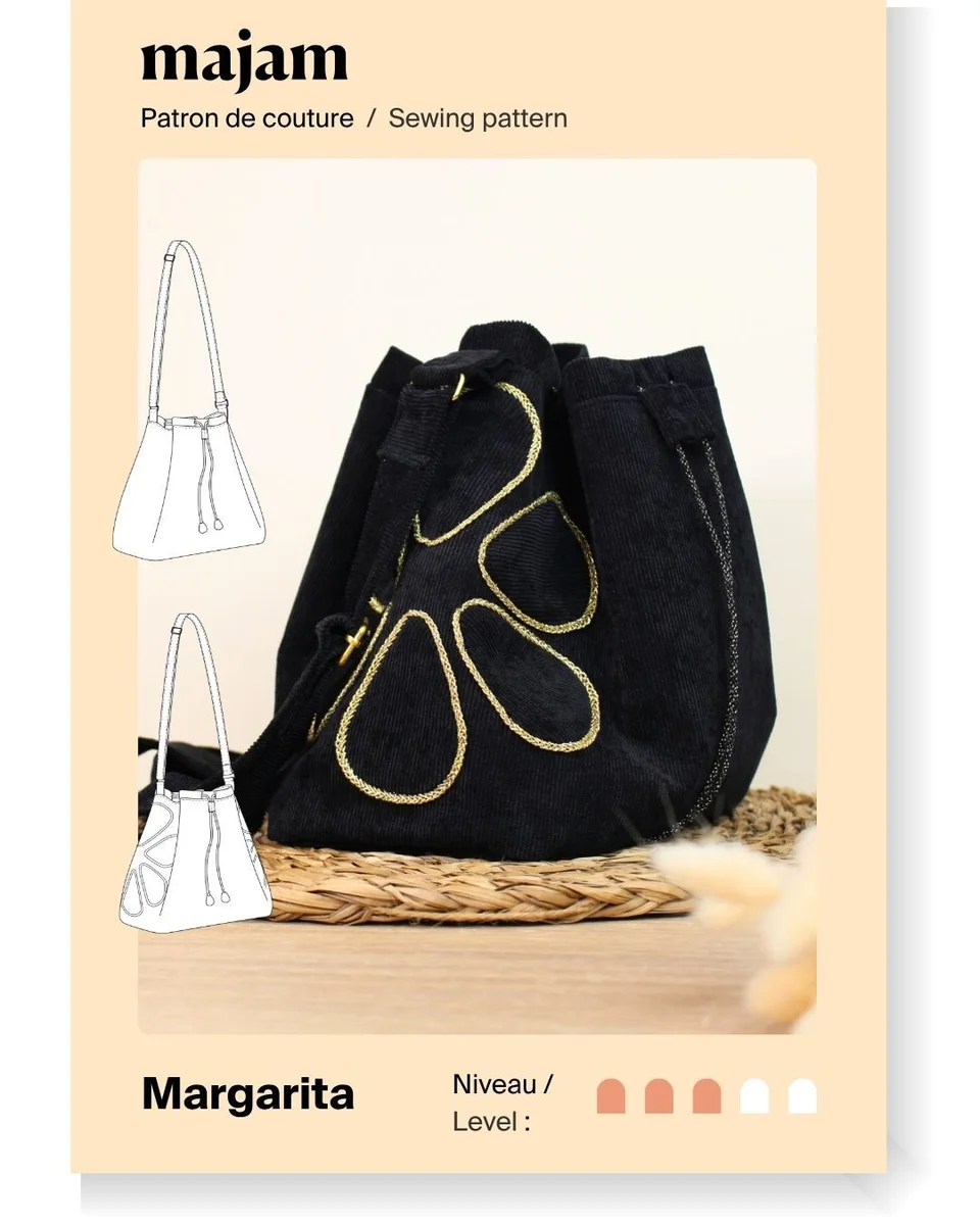 Photo du patron Sac bourse – Margarita cousu · vue 1 sur 8