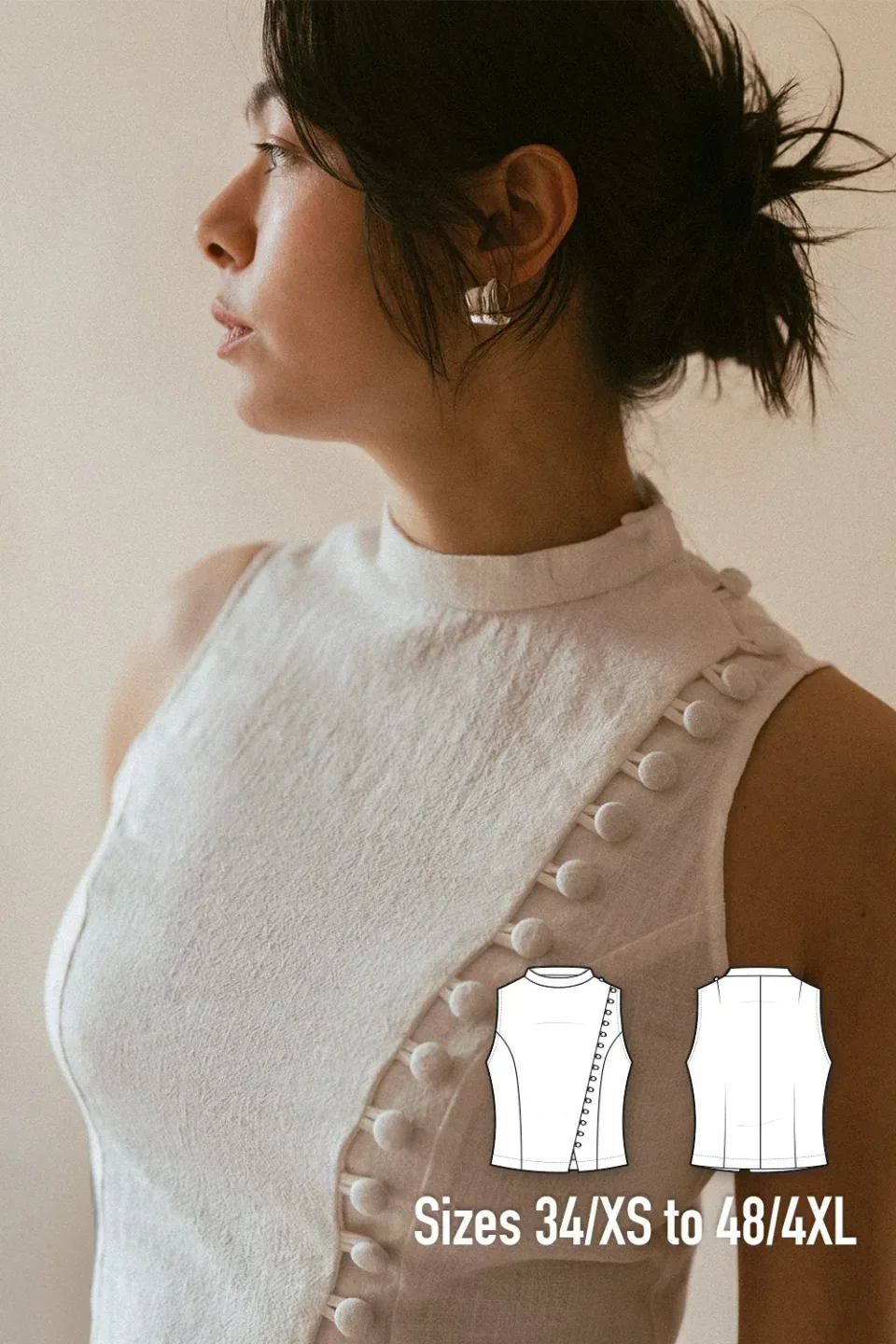 Photo du patron Mistral Asymmetrical Top cousu · vue 1 sur 8