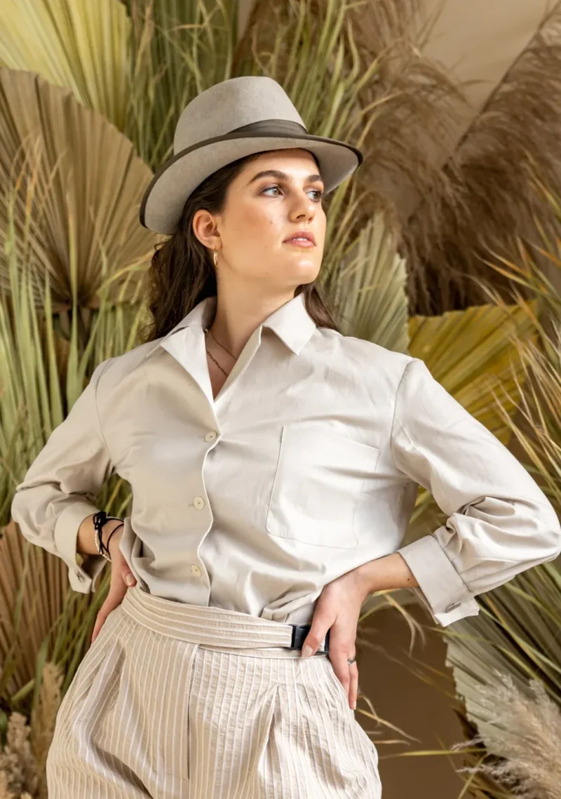 Patron 61-7 OPAL Blouse with lapels and French cuffs · Sister Mag Patterns