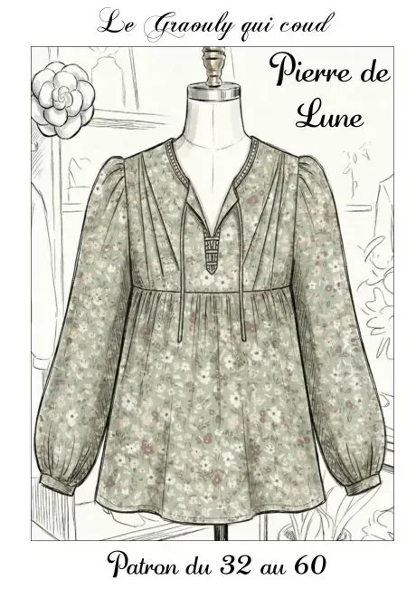 Photo du patron Blouse Pierre de Lune cousu · vue 1 sur 8