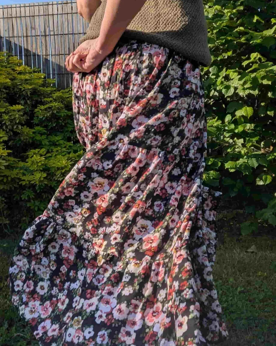 Photo du patron Chavadanser - Patron Et Tuto Jupe Longue Taille Élastique cousu · vue 1 sur 6