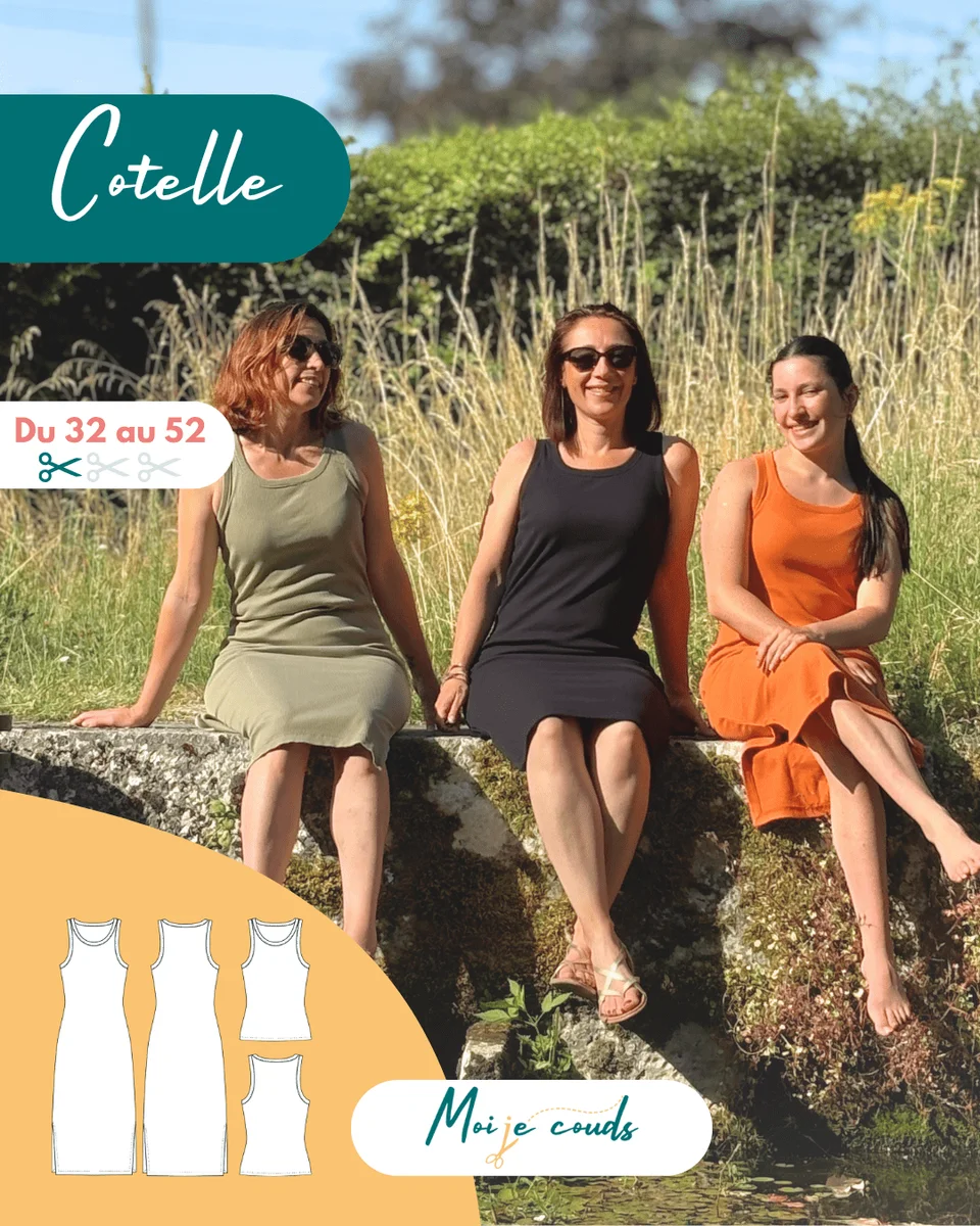 Photo du patron La Robe ou le Top Cotelle cousu · vue 1 sur 8
