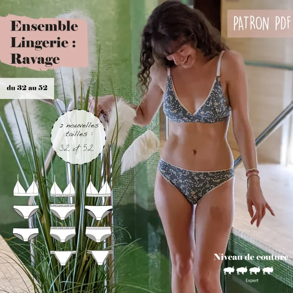 Photo du patron Ensemble Lingerie Ravage cousu · vue 1 sur 8