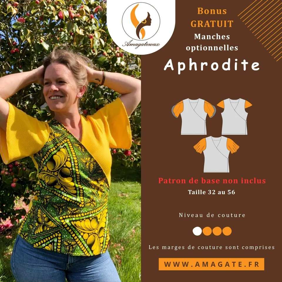 Photo du patron Aphrodite - Cache-cœur cousu · vue 1 sur 5