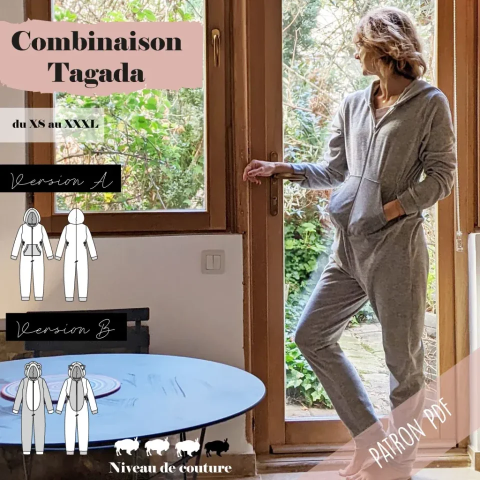 Photo du patron Combinaison mixte Adulte Tagada cousu · vue 1 sur 8