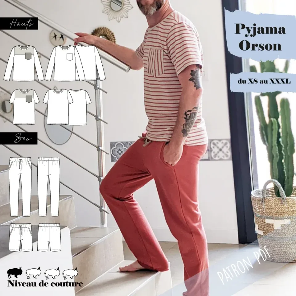 Photo du patron Pyjama Homme Orson cousu · vue 1 sur 8