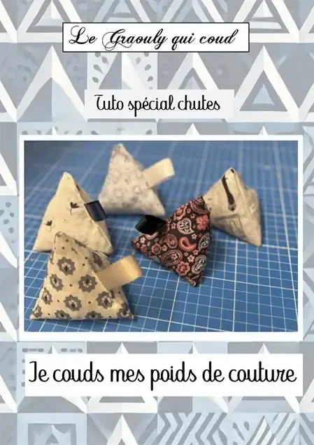 Photo du patron Poids de couture en berlingot cousu · vue 1 sur 1