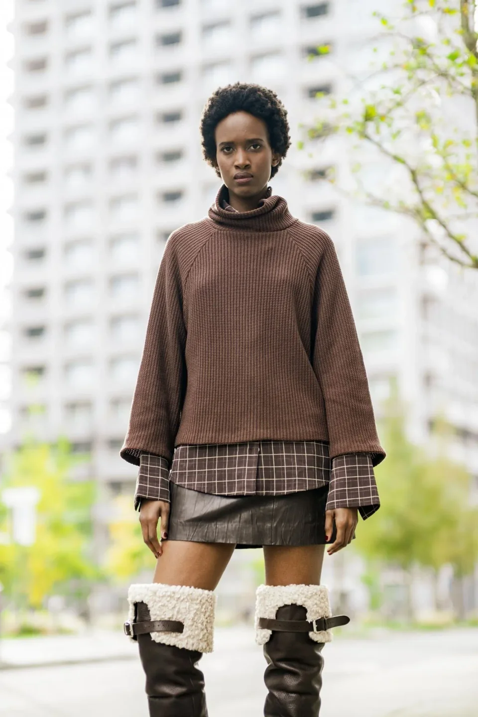 Photo du patron Sofia Sweater Sewing Pattern cousu · vue 1 sur 7