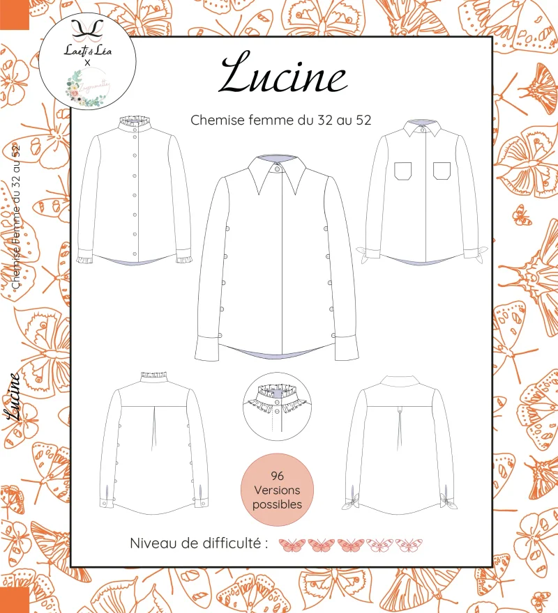Patron Chemise Lucine Femme 32-52 · Laeti et Léa